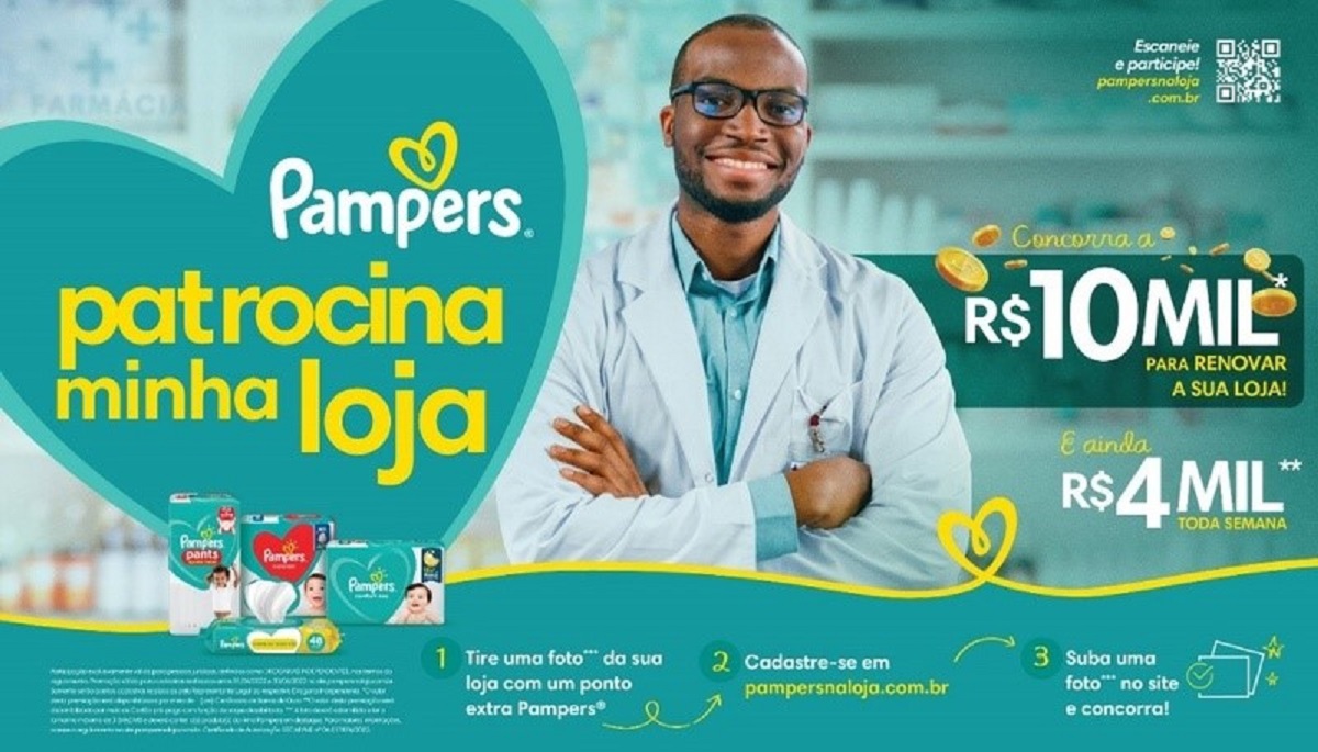 Pampers lança promoção para renovar farmácias