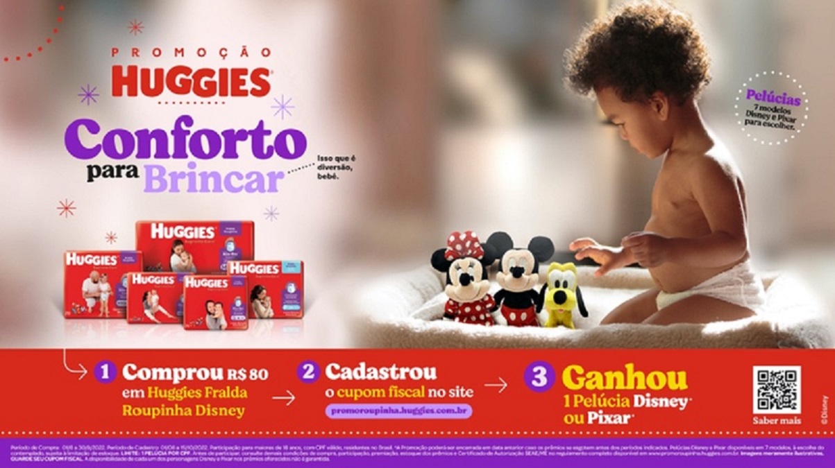 Huggies lança promoção com Disney e Pixar