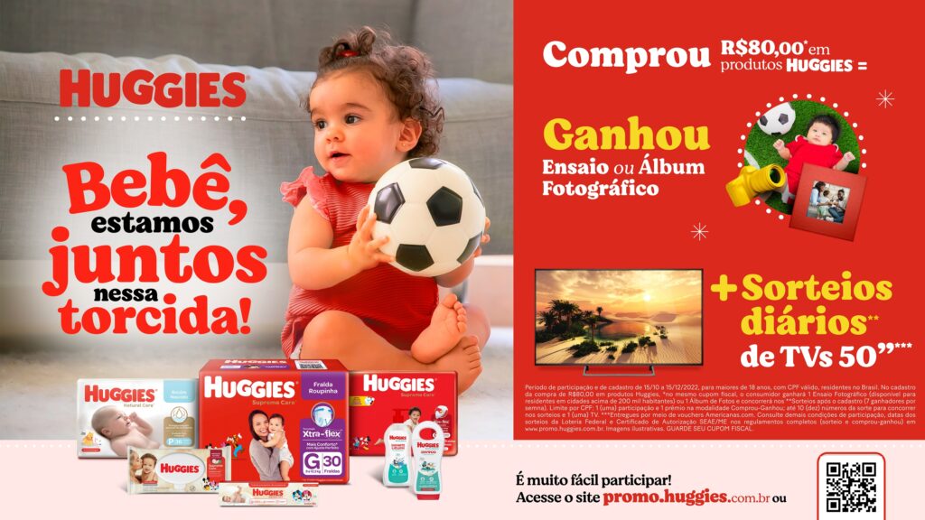 Huggies lança promoção com sorteios diários