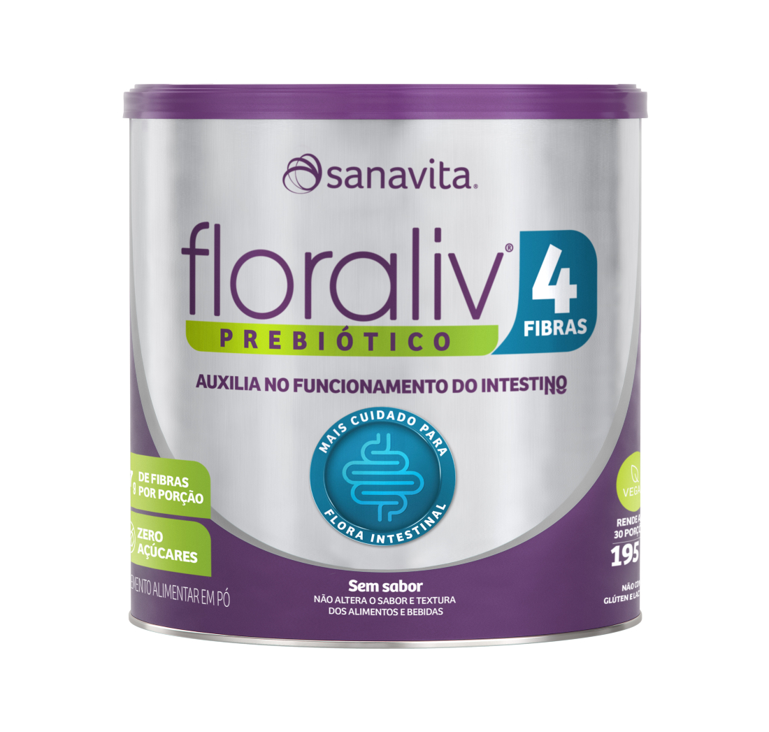 Sanavita amplia portfólio com prebiótico Floraliv 4 Fibras  