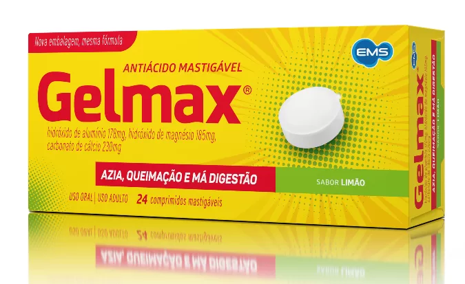 Antiácido Gelmax retorna às farmácias com nova embalagem