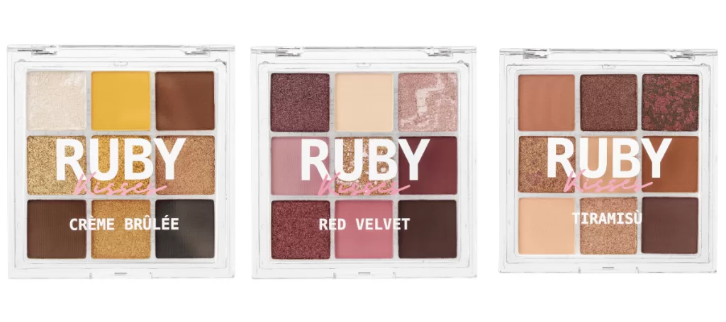 Ruby Kisses lança paletas de sombras com inspiração gourmand