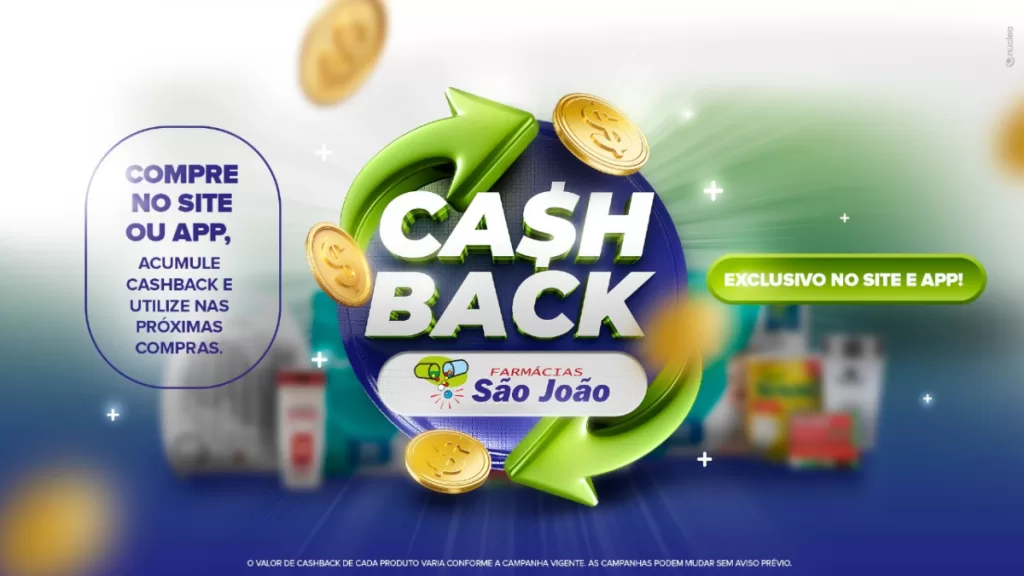 Farmácia São João valoriza seus clientes com cashback em seu e-commerce