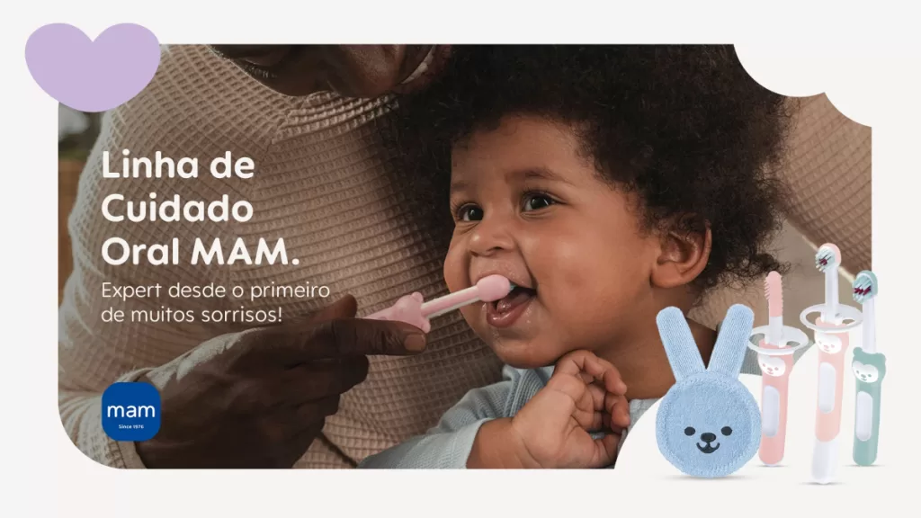 MAM Baby lança campanha sobre cuidado oral infantil