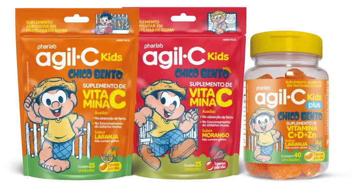 Pharlab anuncia parceria com Chico Bento para AGIL-C Kids