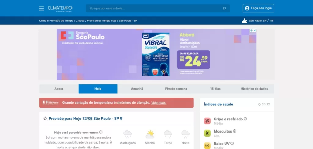 DPSP e Climatempo combinam dados para incentivar vacinação contra a gripe