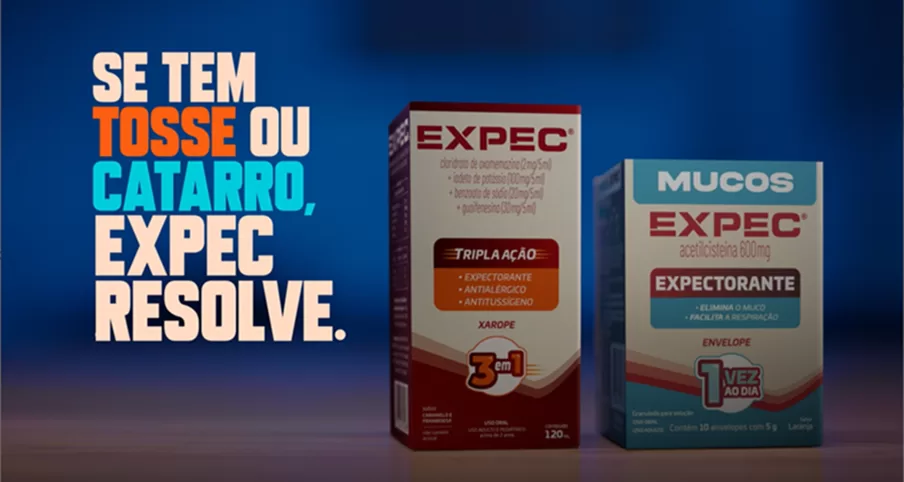 Xarope Expec apresenta medicamento expectorante