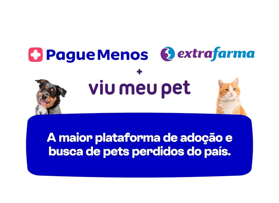 Pague Menos e Viu Meu Pet anunciam parceria para fomentar a adoção responsável