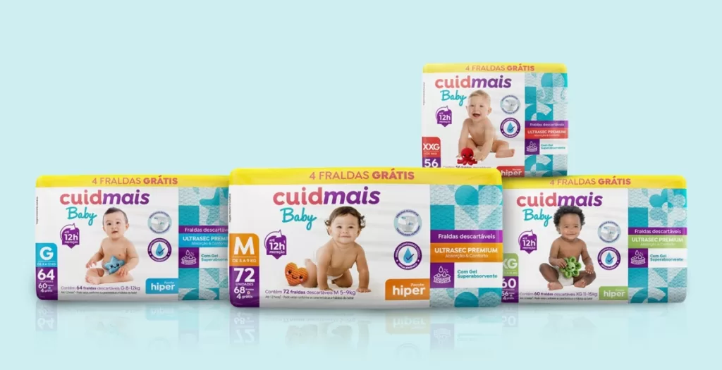 Rede de Farmácias Nissei lança nova linha de fraldas infantis