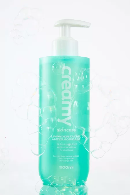 Creamy lança Limpador Facial Antioleosidade