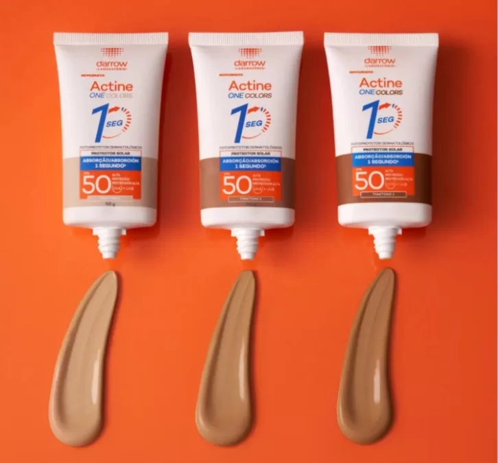 Darrow lança protetor solar com cor e absorção em um segundo