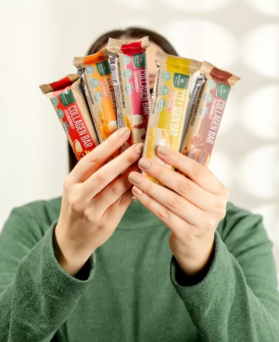 Barrinhas de colágeno são aliadas para garantir proteína e praticidade no dia a dia