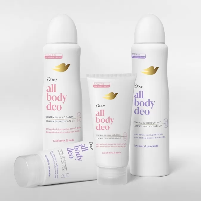 Dove apresenta linha de desodorantes para outras partes do corpo