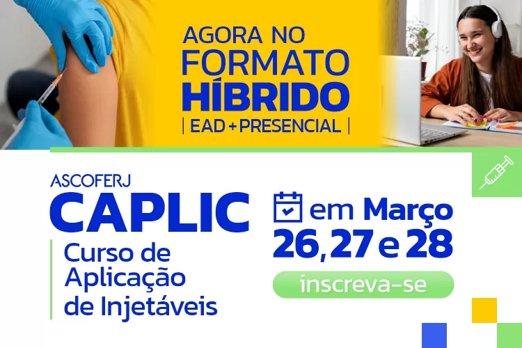 Ascoferj anuncia novo formato do seu tradicional curso de injetáveis