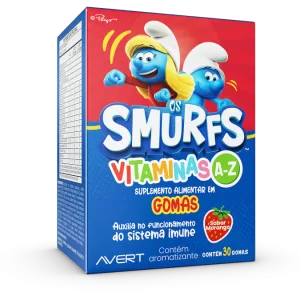 Smurfs estampam novo suplemento alimentar infantil da Avert Saúde Humana