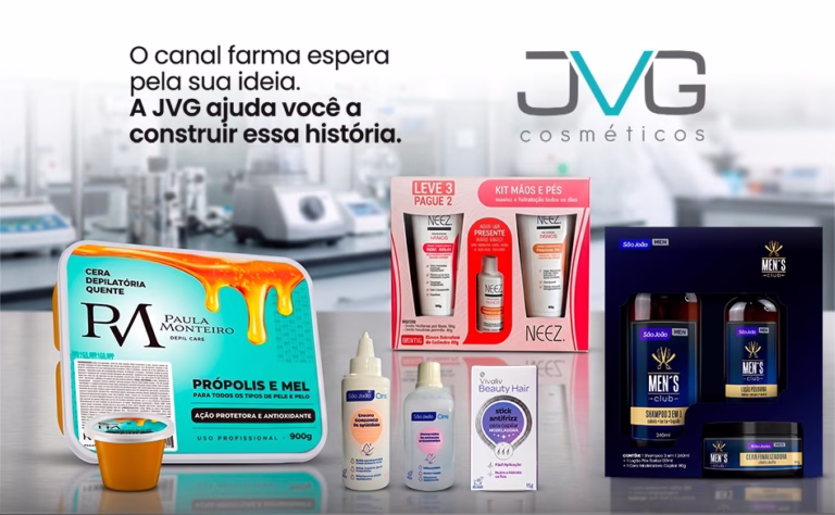 JVG Cosméticos amplia atuação no canal farma e lança portfólio com mais de 50 oportunidades para terceirização