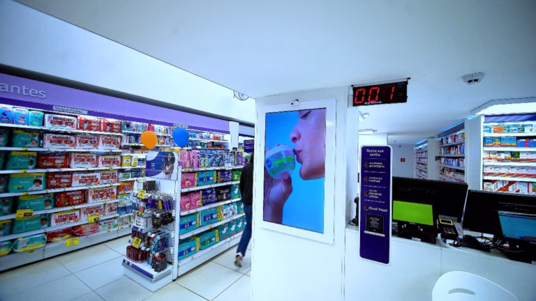 THE LED transforma telas da Panvel em mídia inteligente com IA